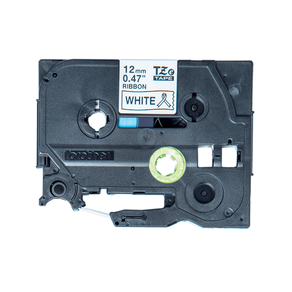 Cassette à ruban tissu TZe-R231 Brother originale – Noir sur blanc, 12 mm de large